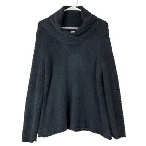 Pure Jill J. Jill Gray Bouclé Cowl Neck Long Sleeve Soft Sweater Size MP